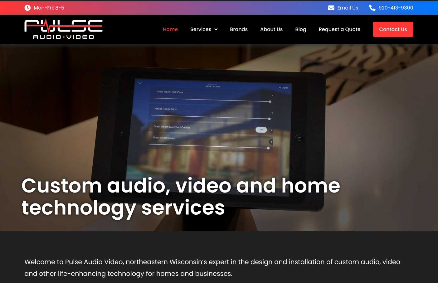 Pulse Audio Video website